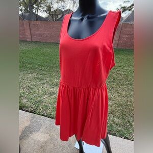Forever 21 Bold Red Sleeveless Dress